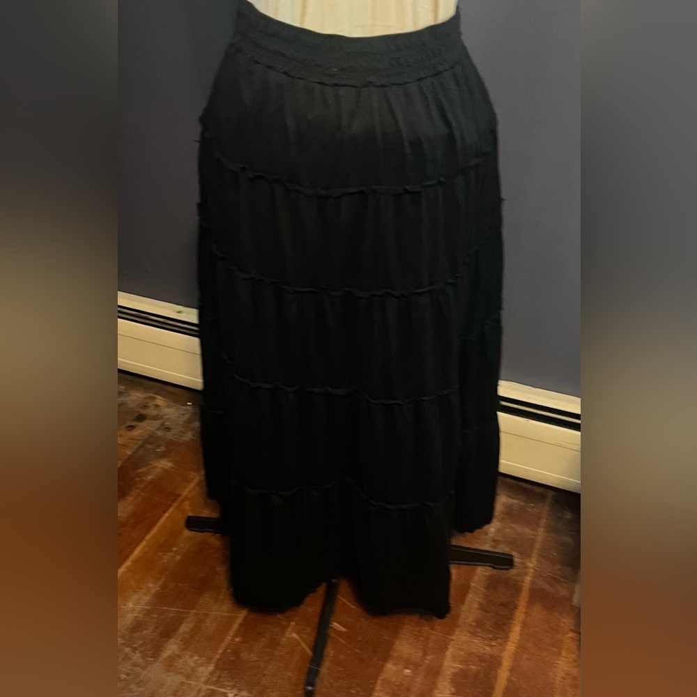 AB Studio Black Maxi Skirt